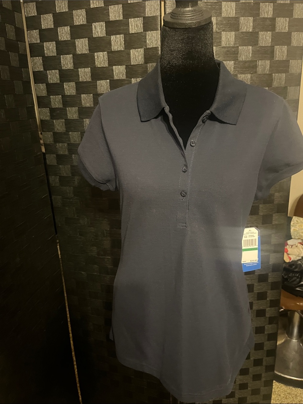 Nautica school uniform girls junior Short-Sleeve Polo - Navy Blue